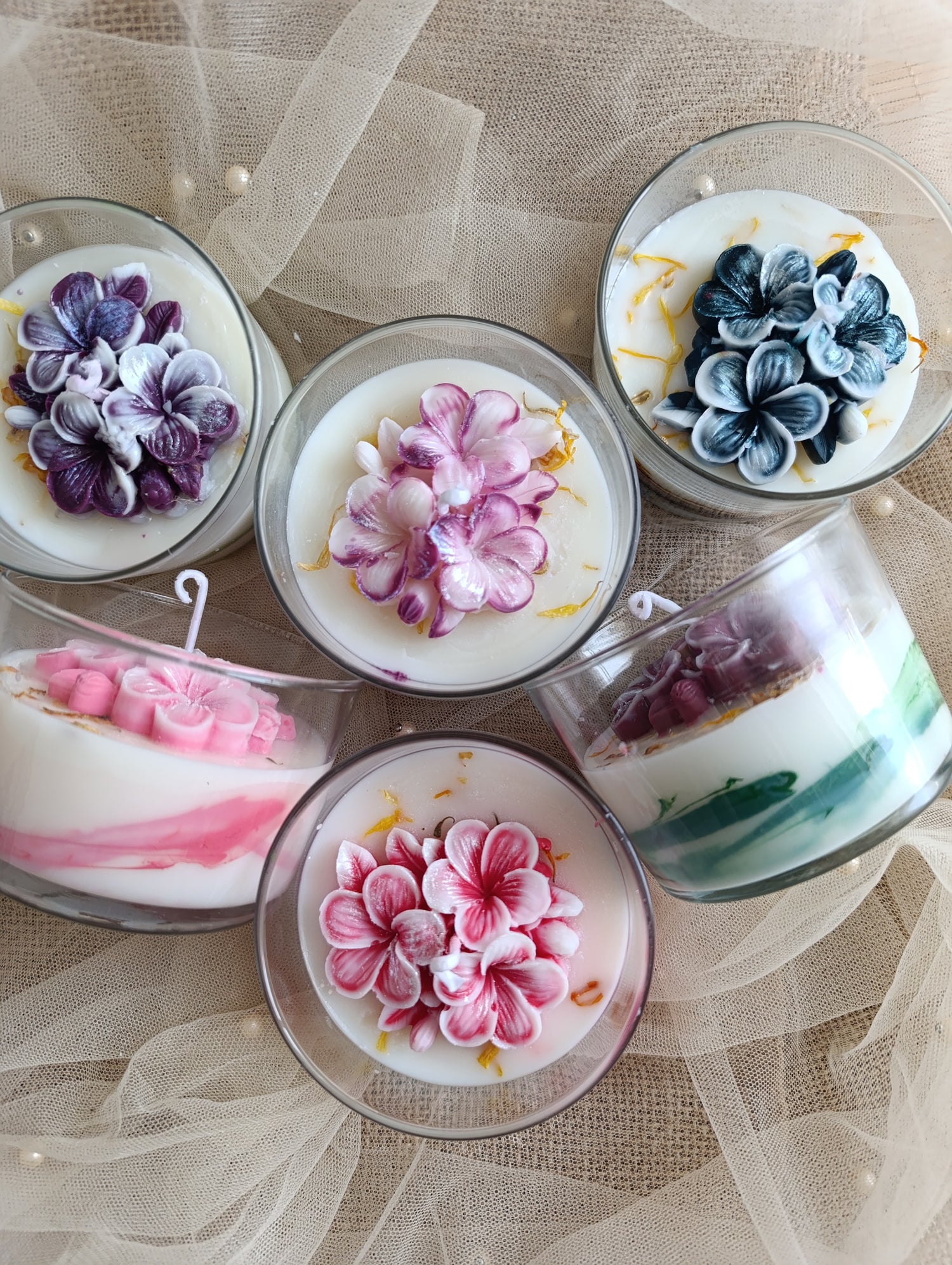 Velas de cera de soja