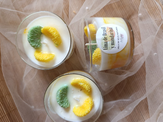 Velas lima de brasil y mandarina